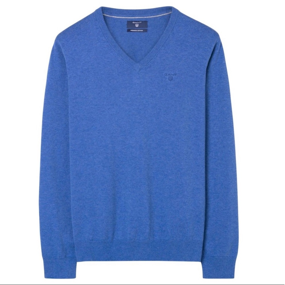 🔥NWT🔥GANT Lightweight Cotton V-Neck Sweater - Picture 2 of 8